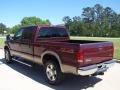 2007 Dark Toreador Red Metallic Ford F250 Super Duty Lariat Crew Cab 4x4  photo #5