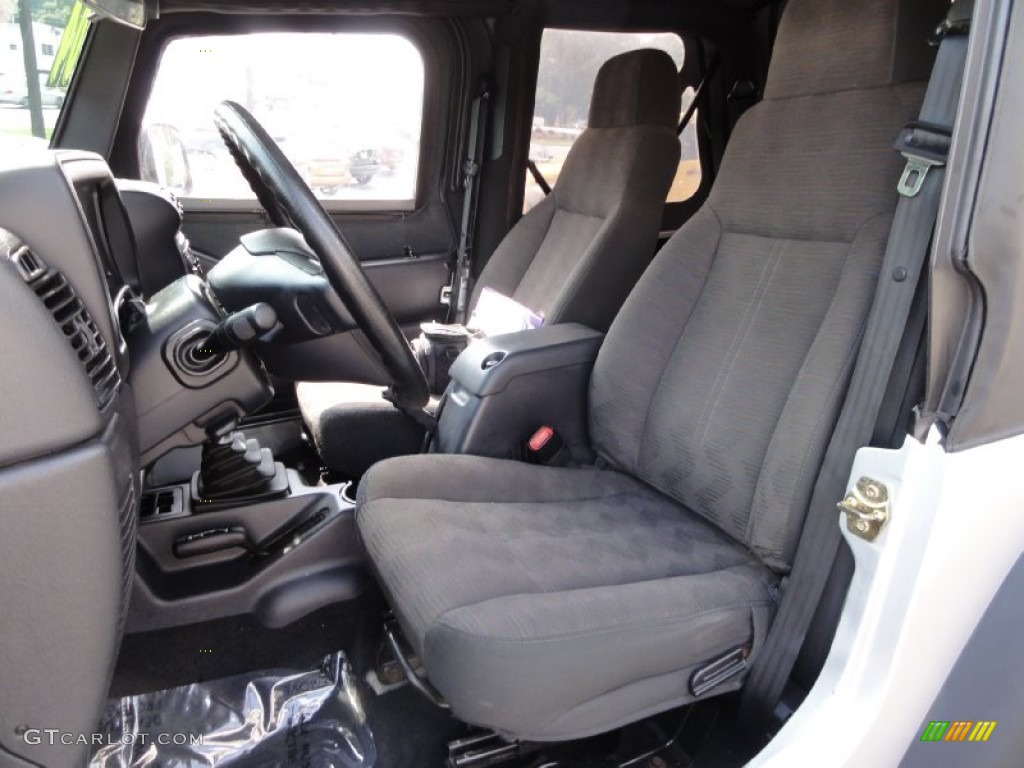 2004 Wrangler Sport 4x4 - Bright Silver Metallic / Dark Slate Gray photo #13