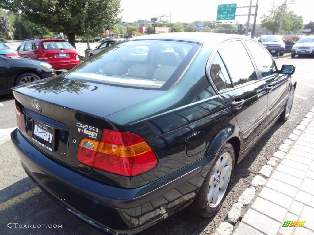 2003 3 Series 325i Sedan - Oxford Green Metallic / Sand photo #7