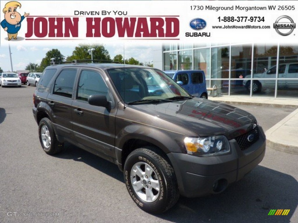 2006 Escape XLT V6 4WD - Dark Stone Metallic / Medium/Dark Pebble photo #1