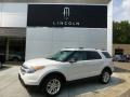 2012 White Suede Ford Explorer XLT 4WD  photo #1