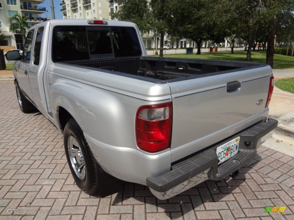 2001 Ranger XLT SuperCab - Silver Frost Metallic / Dark Graphite photo #7