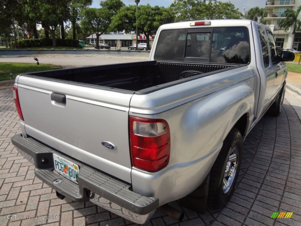 2001 Ranger XLT SuperCab - Silver Frost Metallic / Dark Graphite photo #8