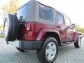 2010 Red Rock Crystal Pearl Jeep Wrangler Unlimited Sahara 4x4  photo #5