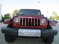 2010 Red Rock Crystal Pearl Jeep Wrangler Unlimited Sahara 4x4  photo #8