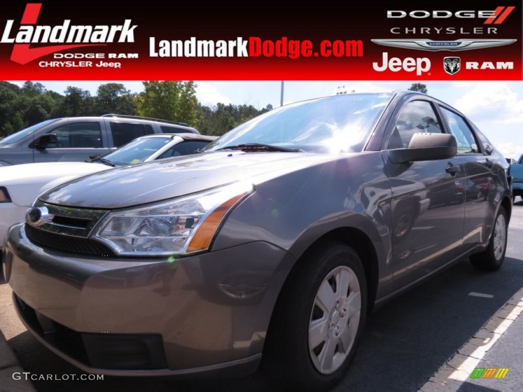 2010 Focus S Sedan - Sterling Grey Metallic / Medium Stone photo #1