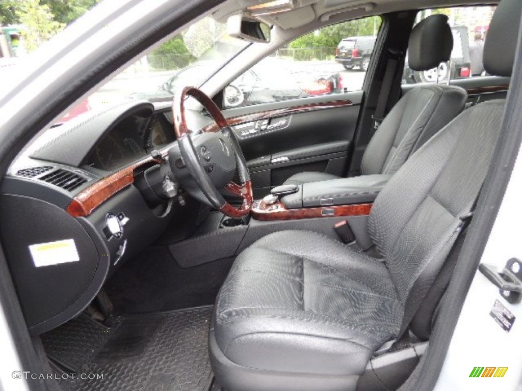 Black Interior 2007 Mercedes-Benz S 550 Sedan Photo #70480931