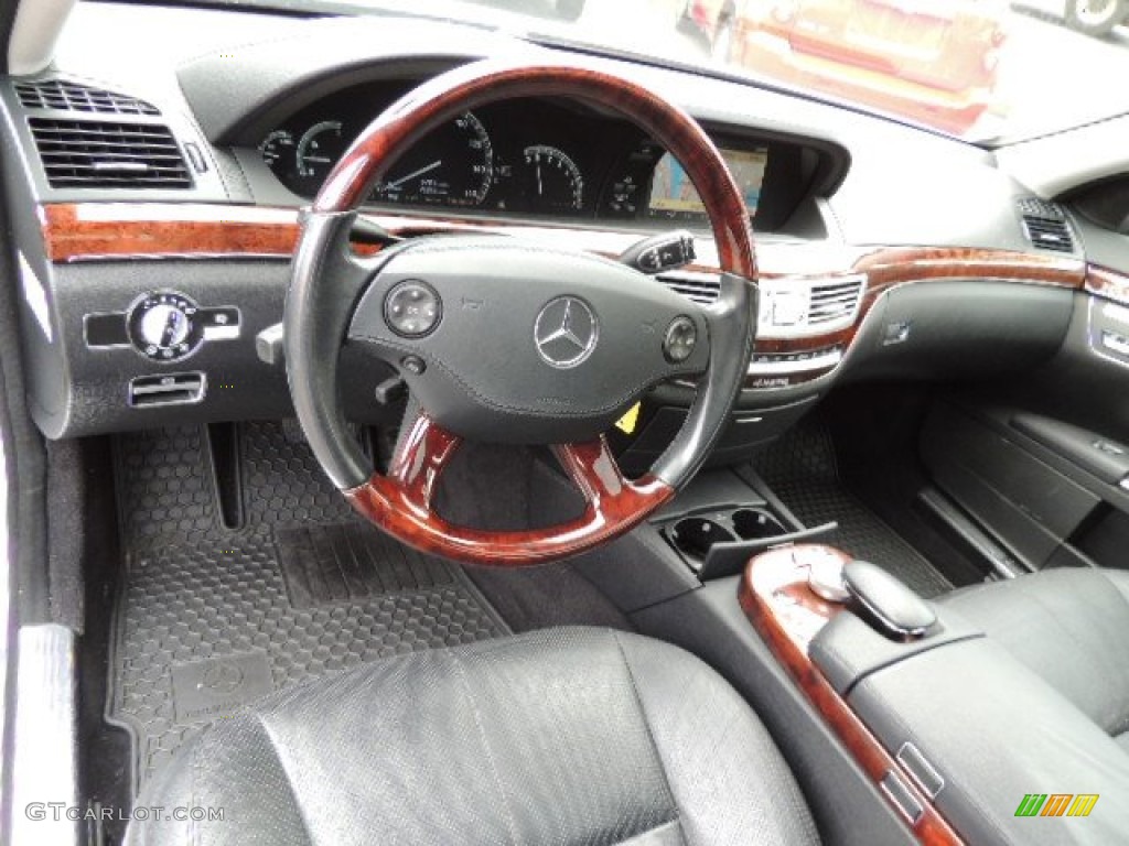 Black Interior 2007 Mercedes-Benz S 550 Sedan Photo #70480937