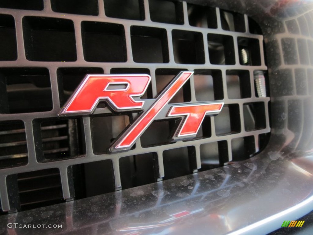 2013 Challenger R/T Classic - Pitch Black / Dark Slate Gray photo #6