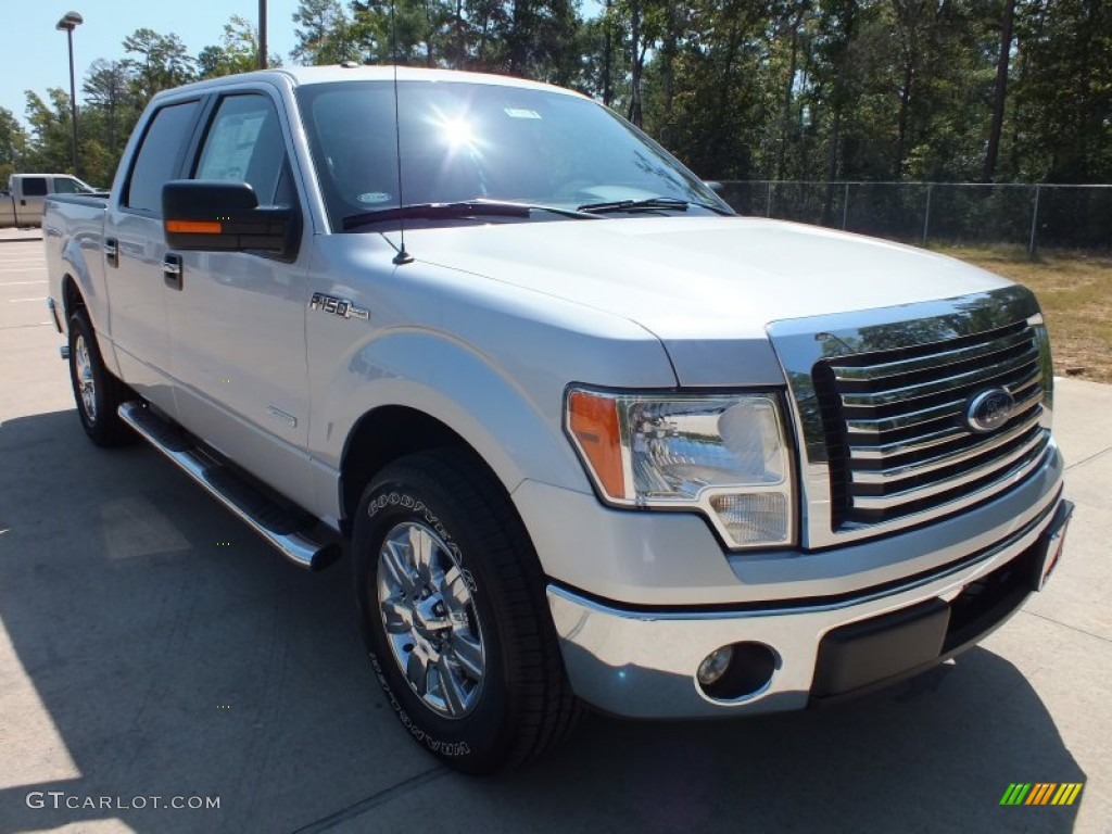 2012 F150 XLT SuperCrew - Ingot Silver Metallic / Steel Gray photo #1