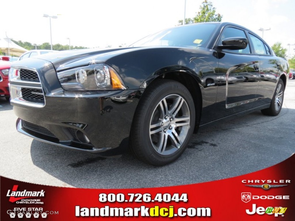 2013 Charger R/T - Pitch Black / Black photo #1