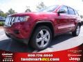 2013 Deep Cherry Red Crystal Pearl Jeep Grand Cherokee Overland 4x4  photo #1