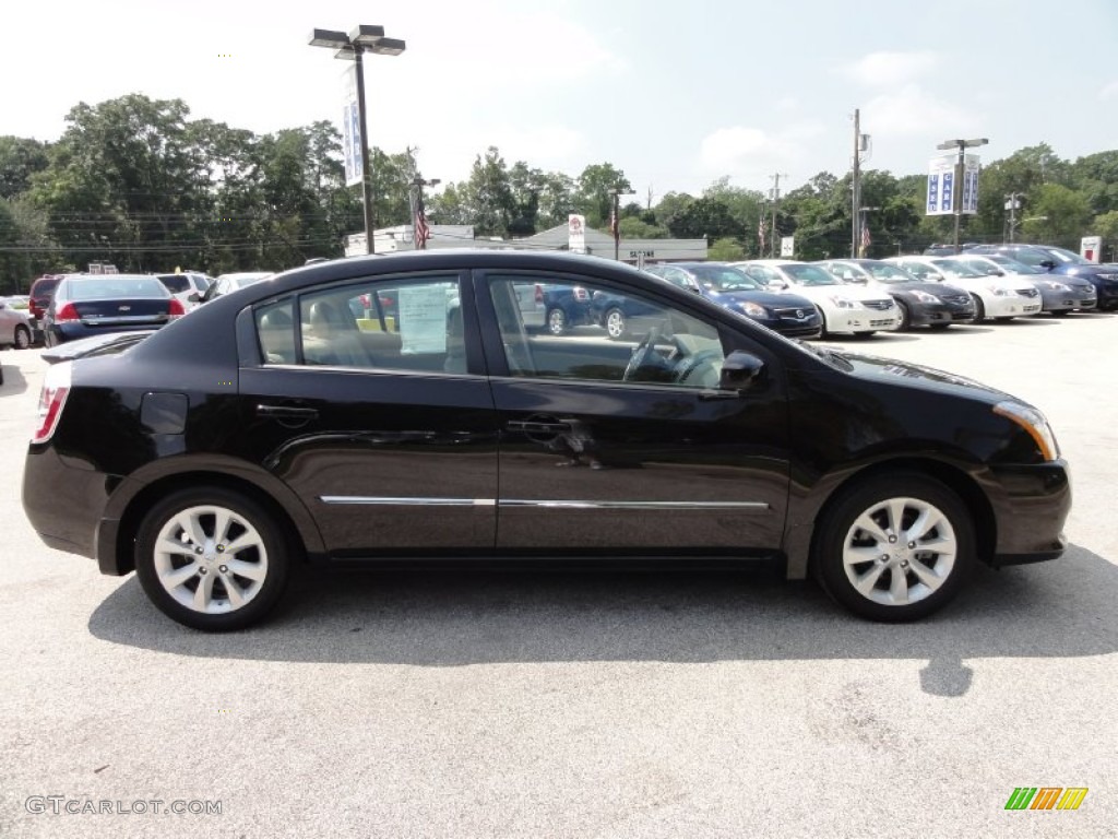 2011 Sentra 2.0 SL - Espresso Black / Beige photo #6