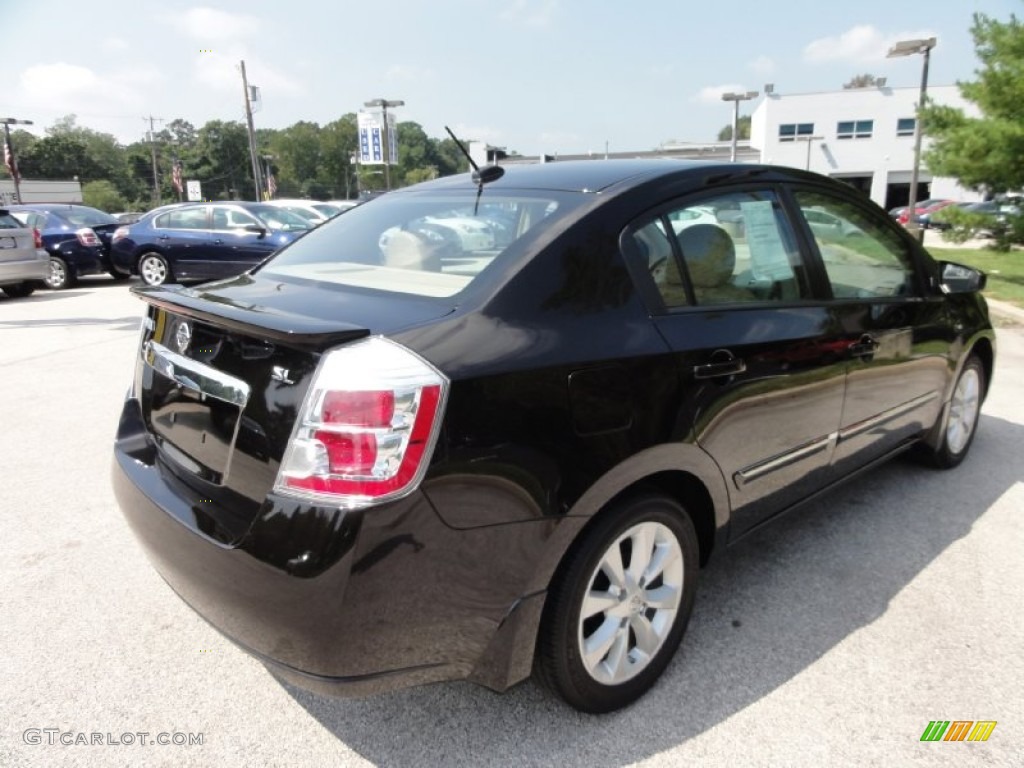 2011 Sentra 2.0 SL - Espresso Black / Beige photo #7