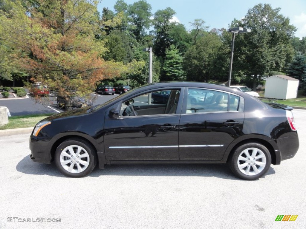 2011 Sentra 2.0 SL - Espresso Black / Beige photo #10