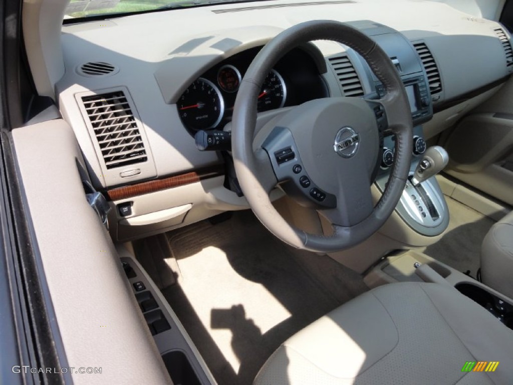 2011 Sentra 2.0 SL - Espresso Black / Beige photo #11