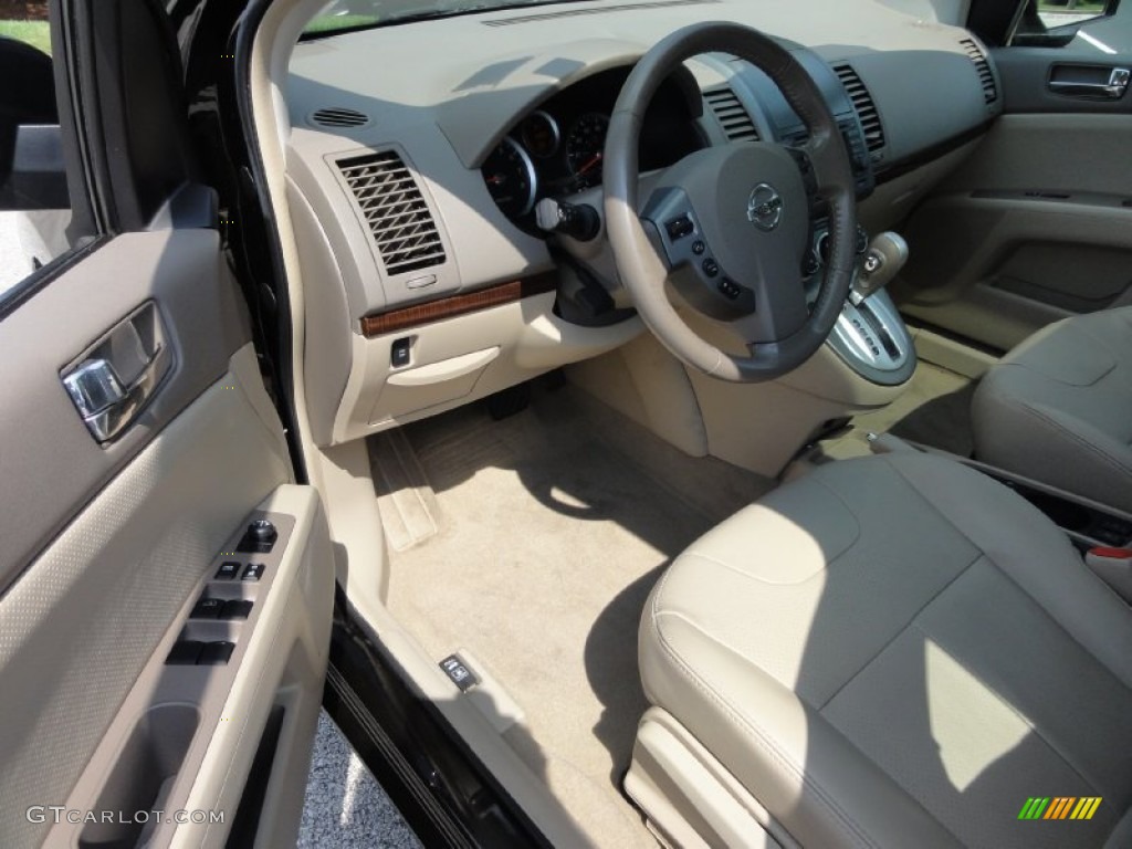 2011 Sentra 2.0 SL - Espresso Black / Beige photo #12