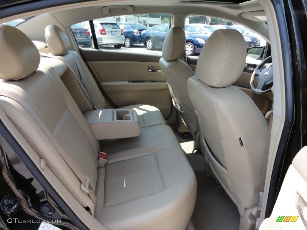 2011 Sentra 2.0 SL - Espresso Black / Beige photo #20