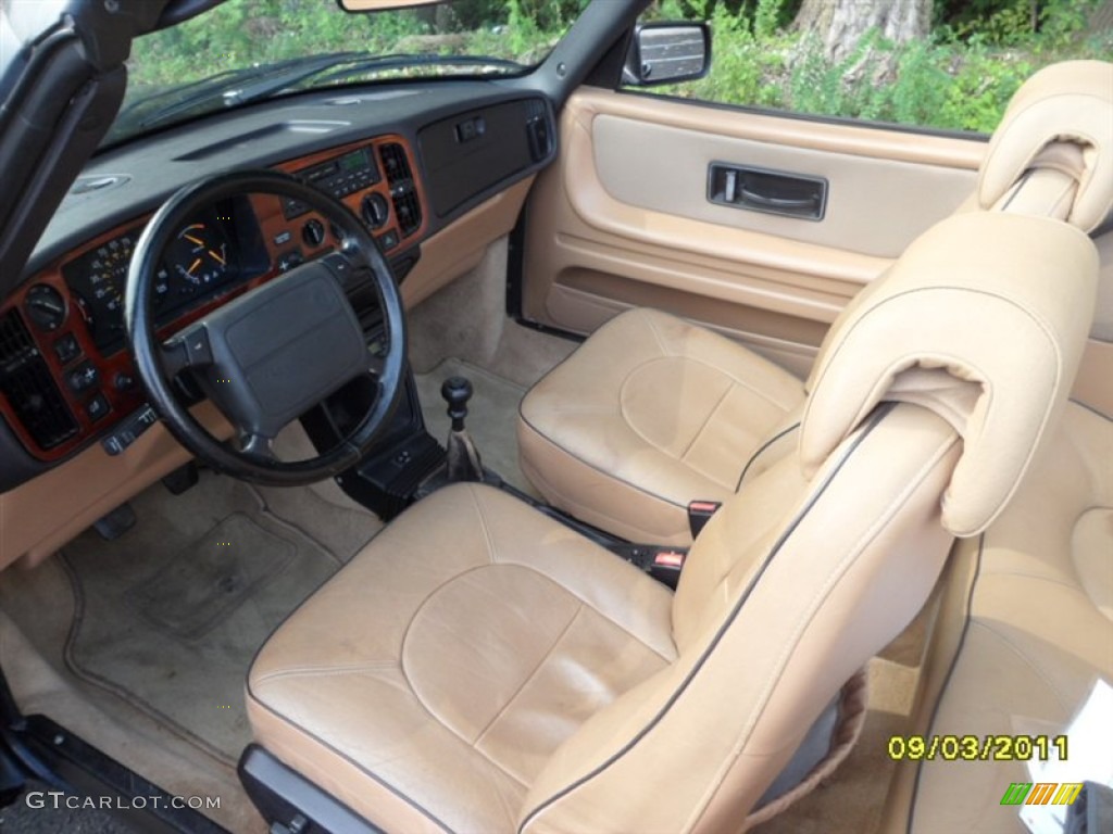 1994 900 Turbo Convertible - Black / Ivory photo #3