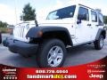 2012 Bright White Jeep Wrangler Unlimited Sport 4x4  photo #1