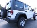 2012 Bright White Jeep Wrangler Unlimited Sport 4x4  photo #3