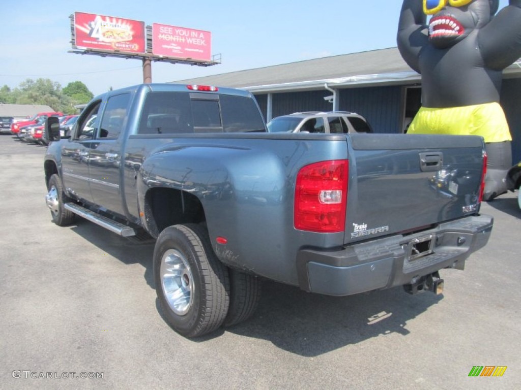 2011 Sierra 3500HD Denali Crew Cab 4x4 Dually - Stealth Gray Metallic / Ebony photo #3