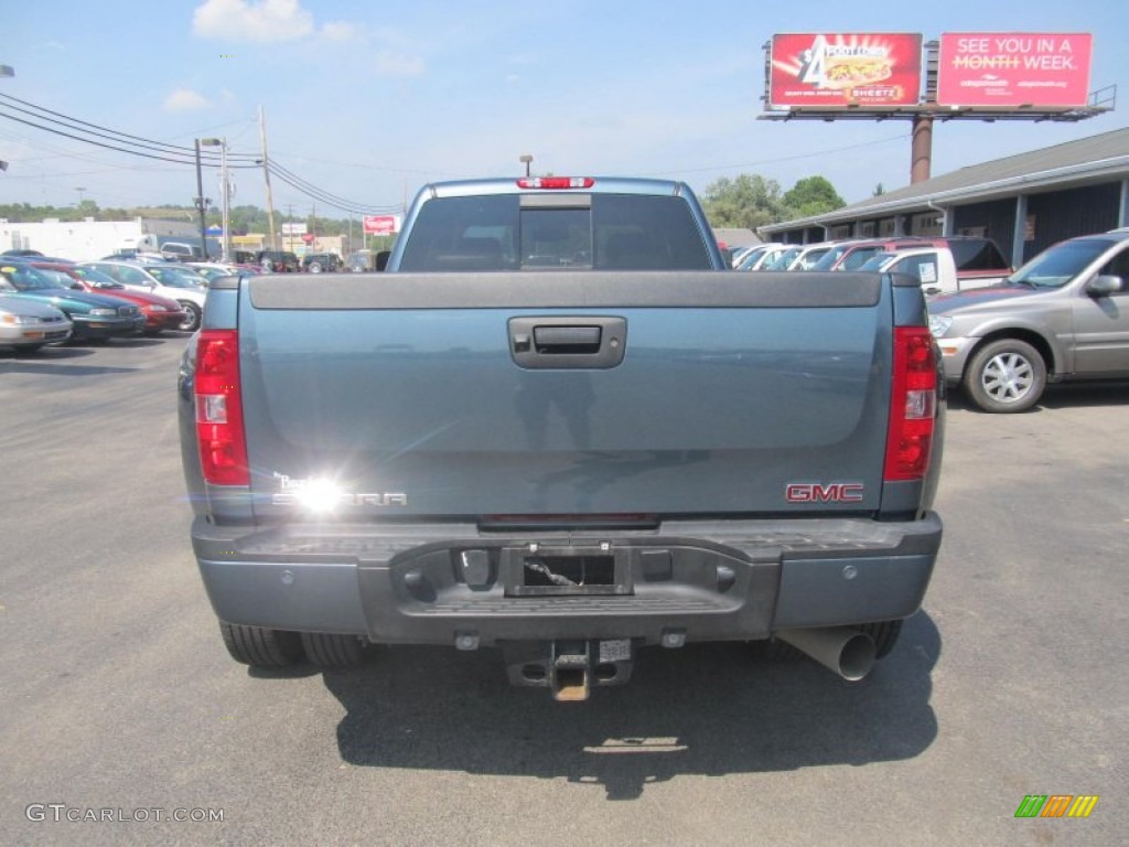 2011 Sierra 3500HD Denali Crew Cab 4x4 Dually - Stealth Gray Metallic / Ebony photo #4