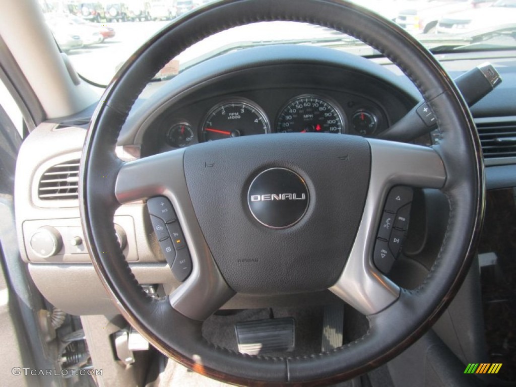 2011 Sierra 3500HD Denali Crew Cab 4x4 Dually - Stealth Gray Metallic / Ebony photo #12