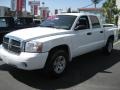 2006 Bright White Dodge Dakota SLT Quad Cab  photo #3