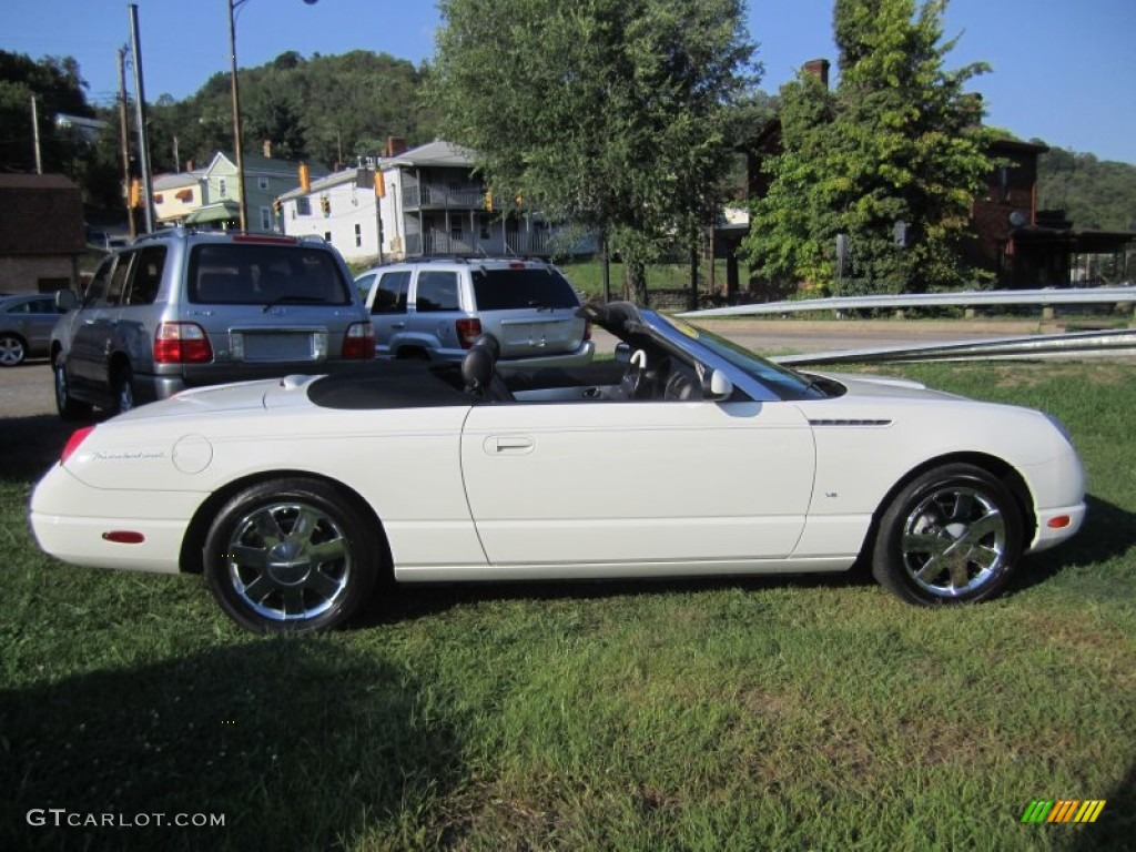 2003 Thunderbird Premium Roadster - Whisper White / Black Ink/Whisper White photo #29