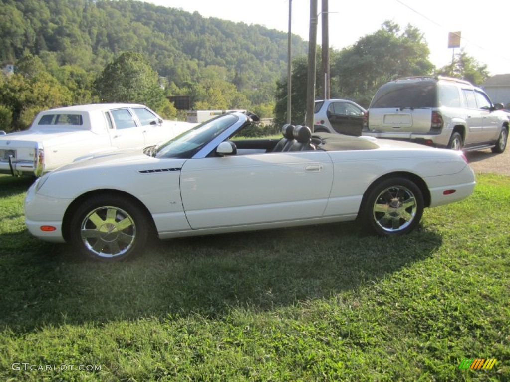 2003 Thunderbird Premium Roadster - Whisper White / Black Ink/Whisper White photo #33