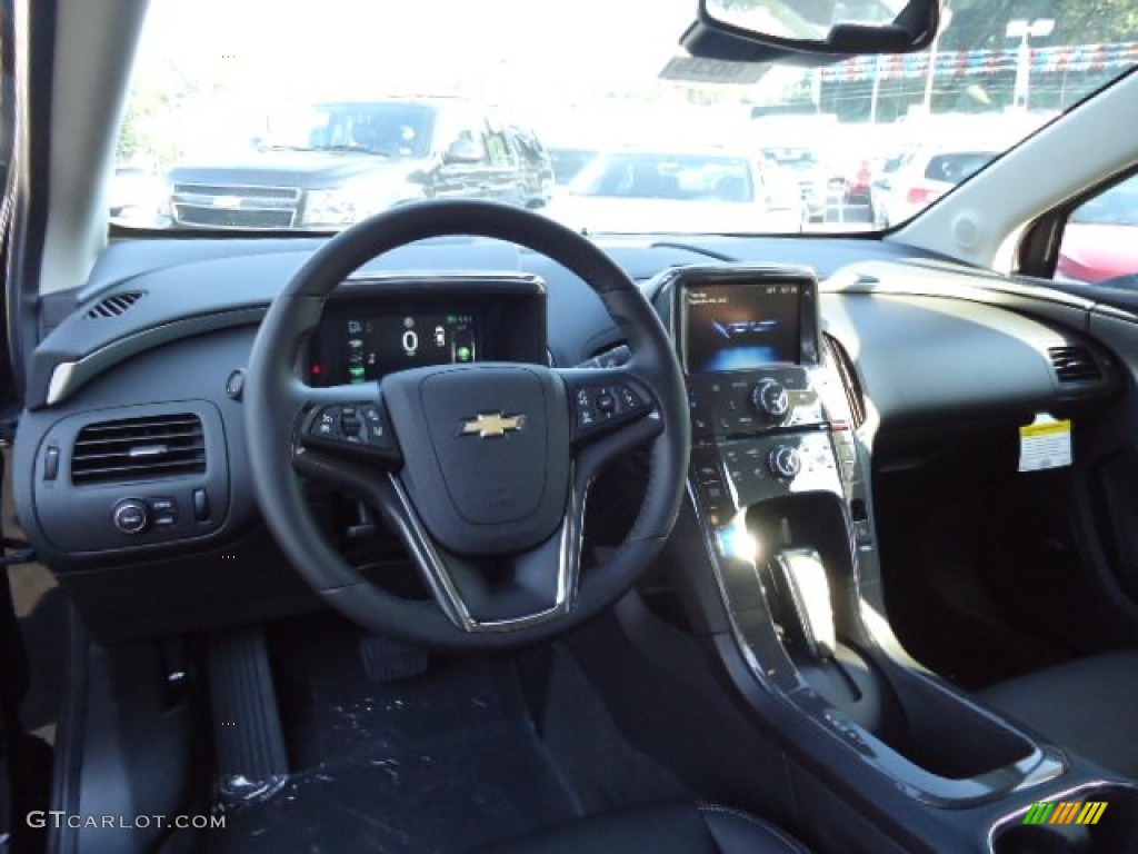2013 Chevrolet Volt Standard Volt Model Jet Black/Dark Accents Dashboard Photo #70488380