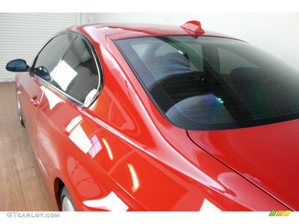2009 3 Series 335i Coupe - Crimson Red / Black photo #11