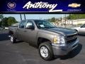 Mocha Steel Metallic - Silverado 2500HD Work Truck Crew Cab 4x4 Photo No. 1