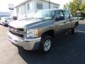 Mocha Steel Metallic - Silverado 2500HD Work Truck Crew Cab 4x4 Photo No. 3