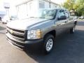 2013 Graystone Metallic Chevrolet Silverado 1500 Work Truck Extended Cab 4x4  photo #3