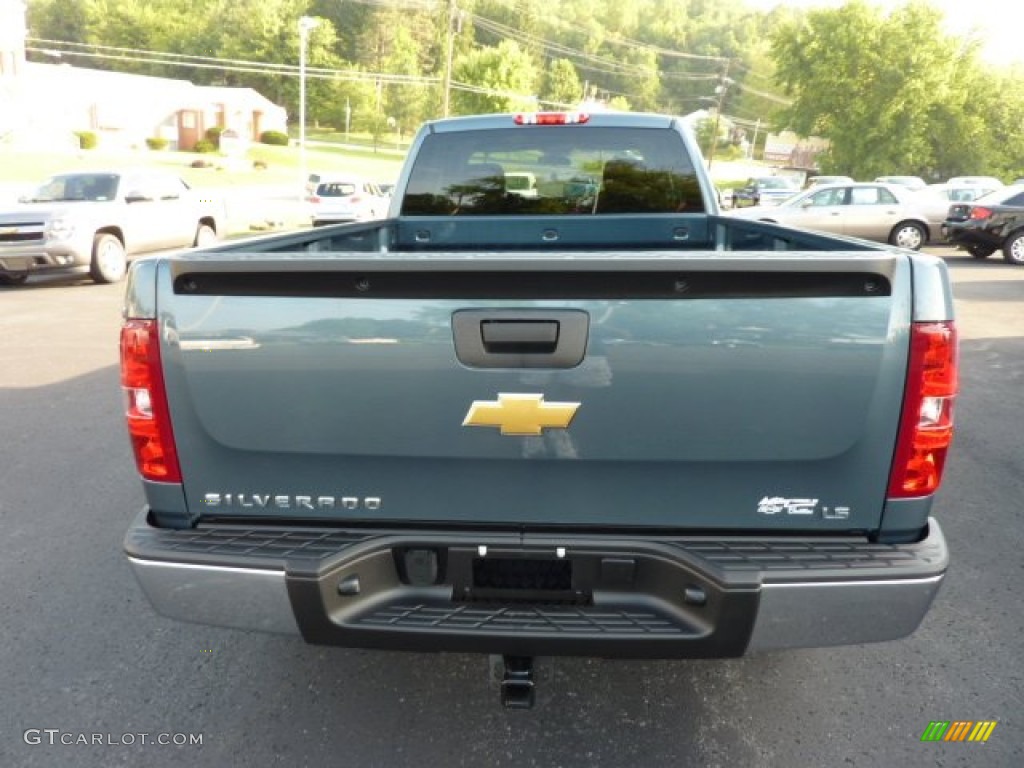 2013 Silverado 1500 LS Extended Cab 4x4 - Blue Granite Metallic / Dark Titanium photo #5