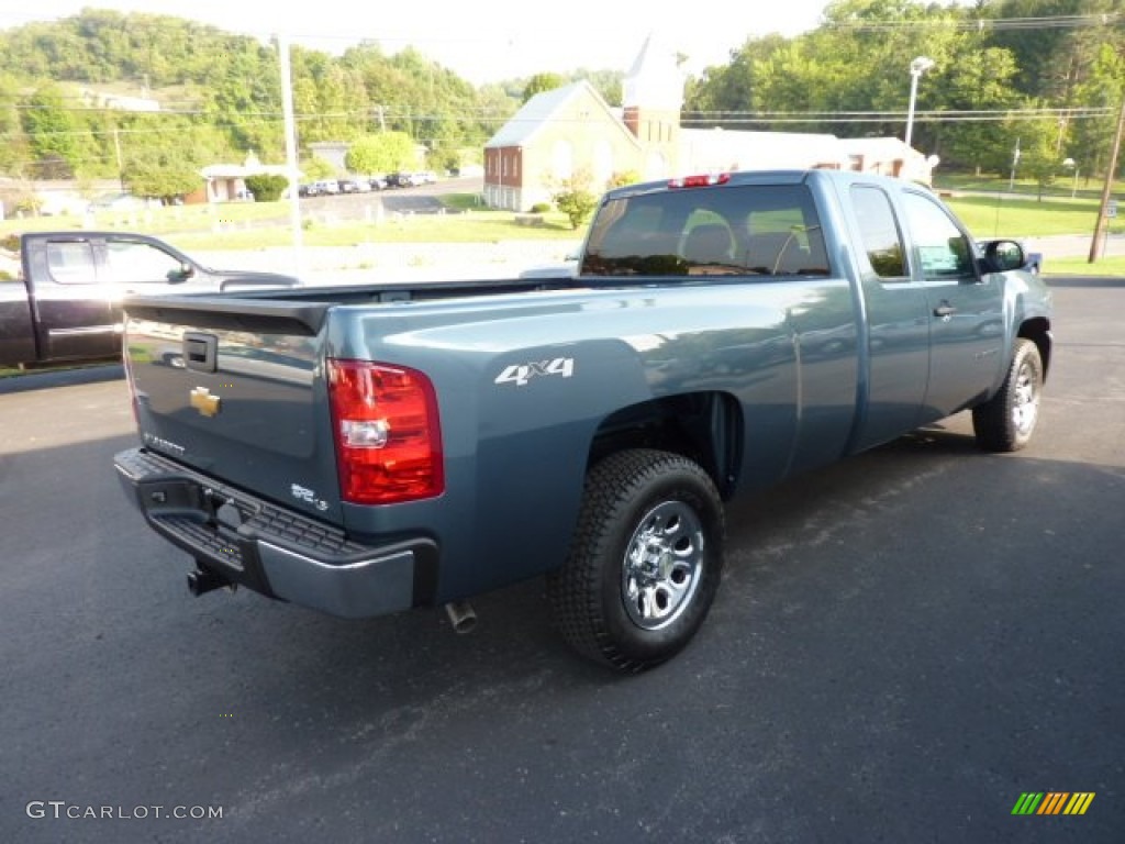 2013 Silverado 1500 LS Extended Cab 4x4 - Blue Granite Metallic / Dark Titanium photo #6