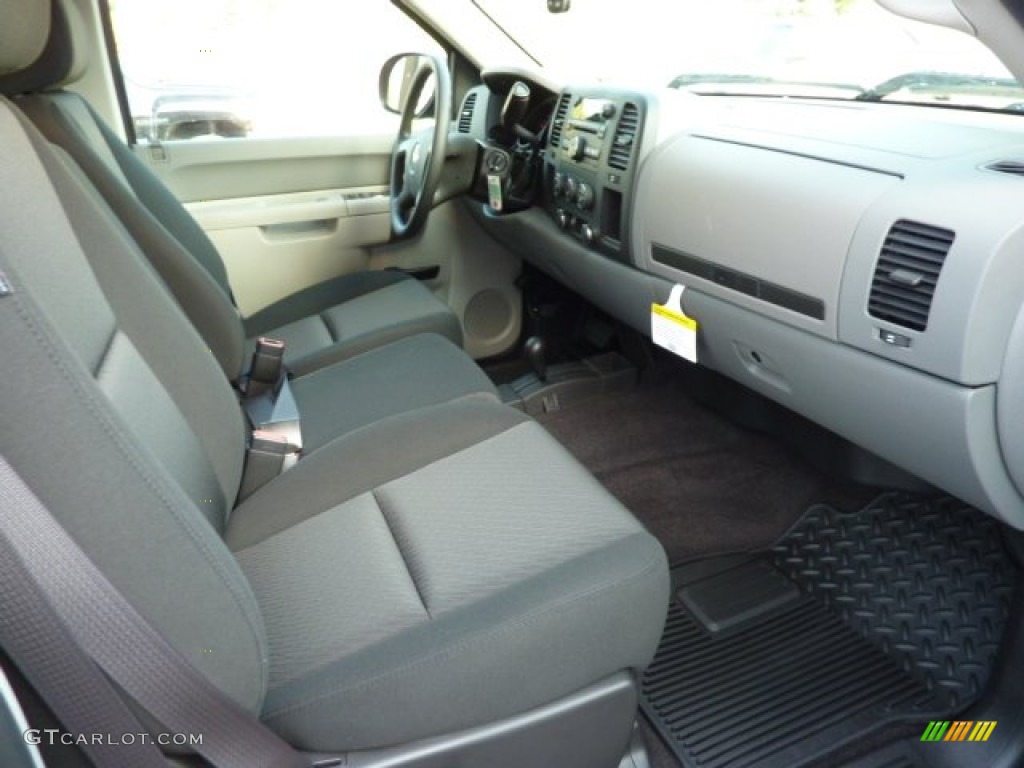 Dark Titanium Interior 2013 Chevrolet Silverado 1500 LS Extended Cab 4x4 Photo #70490081