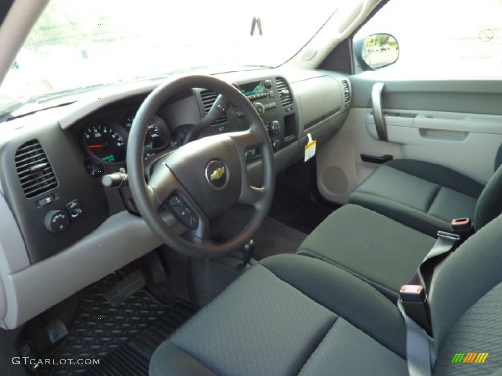 Dark Titanium Interior 2013 Chevrolet Silverado 1500 LS Extended Cab 4x4 Photo #70490144