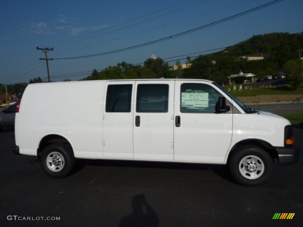 Summit White 2013 Chevrolet Express 2500 Cargo Van Exterior Photo #70490738