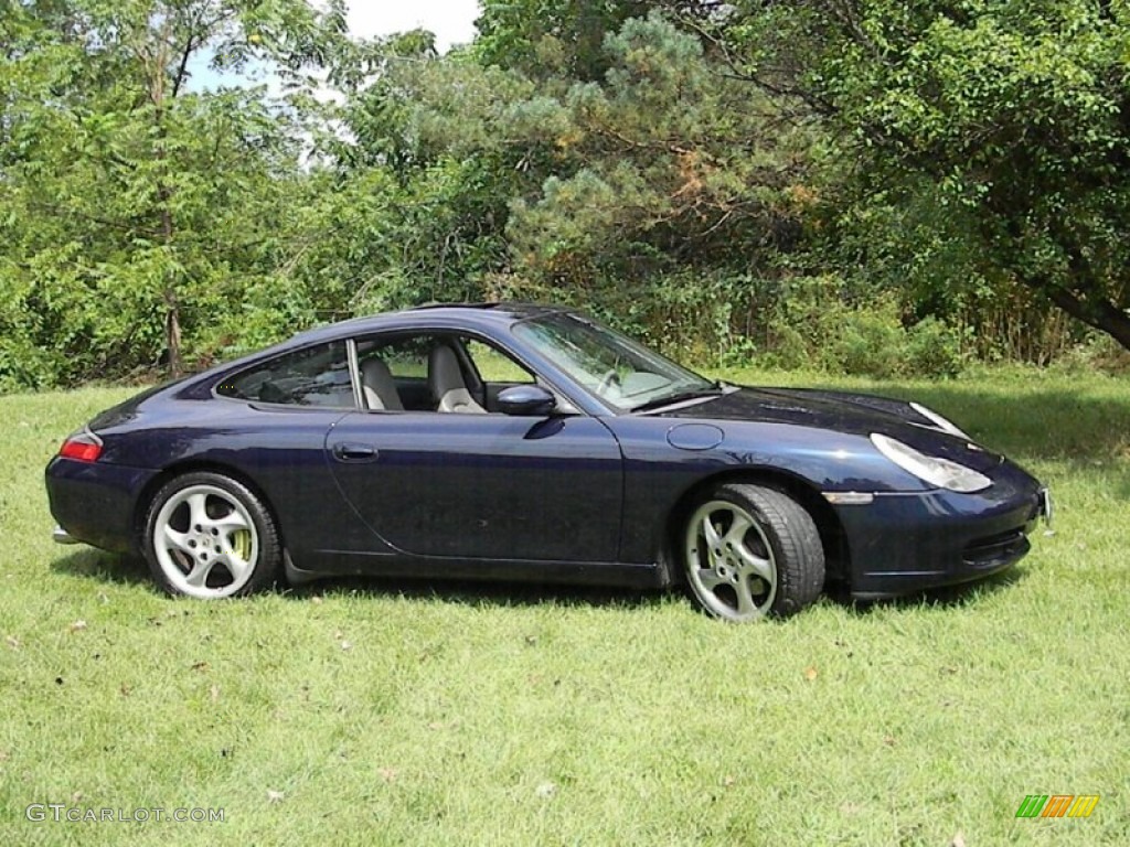 1999 911 Carrera Coupe - Ocean Blue Metallic / Graphite Grey photo #6