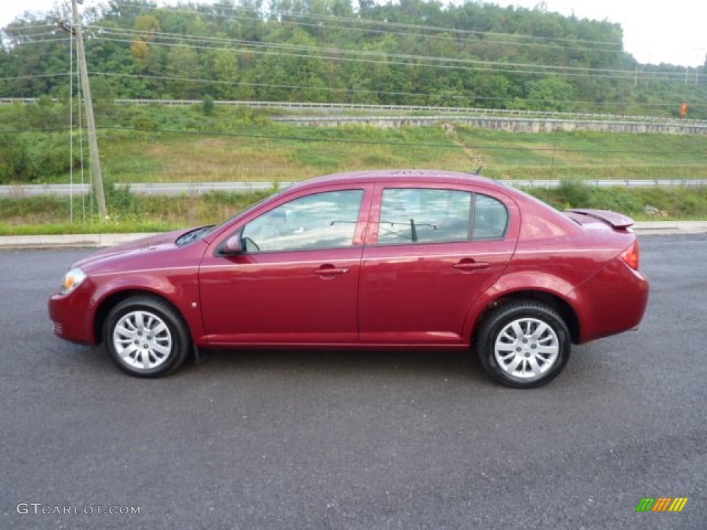 Sport Red 2009 Chevrolet Cobalt LT Sedan Exterior Photo #70491929