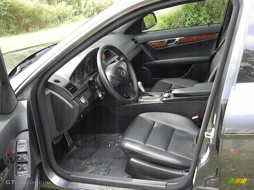 Black Interior 2009 Mercedes-Benz C 300 4Matic Sport Photo #70492181