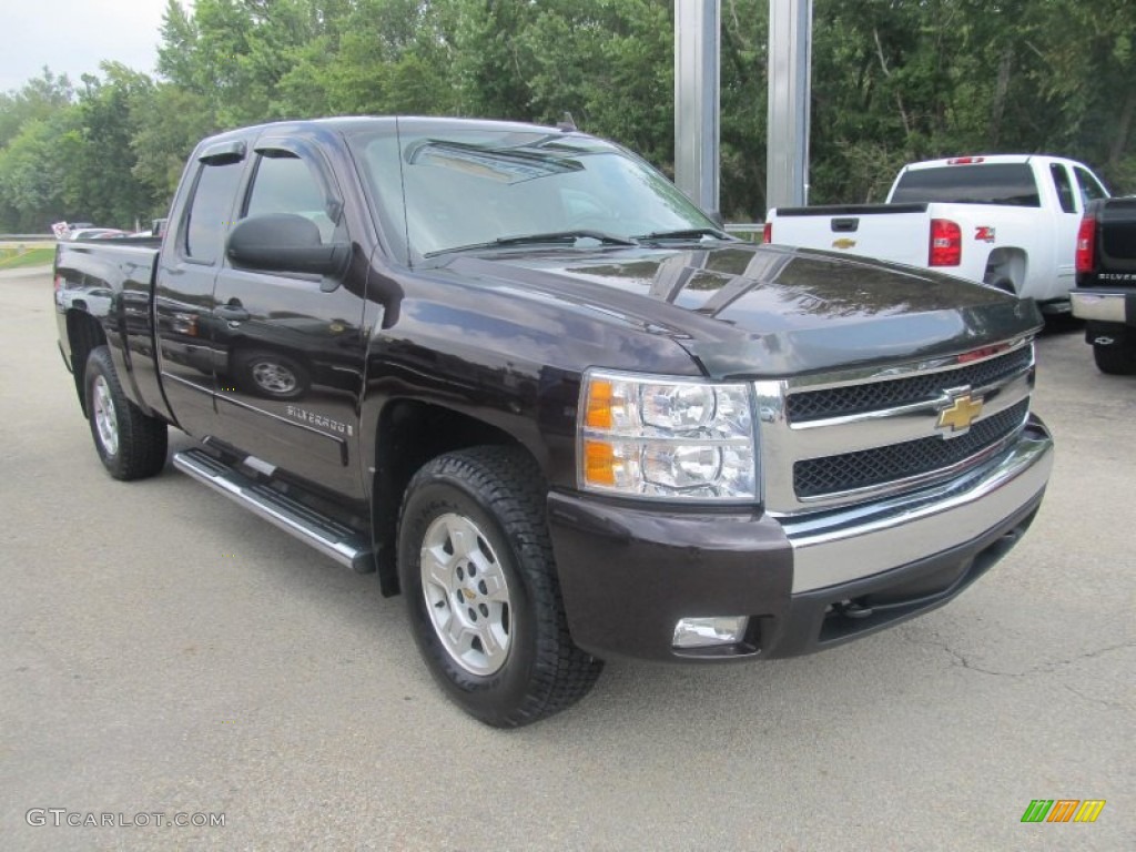 2008 Silverado 1500 LT Extended Cab 4x4 - Dark Cherry Metallic / Ebony photo #8