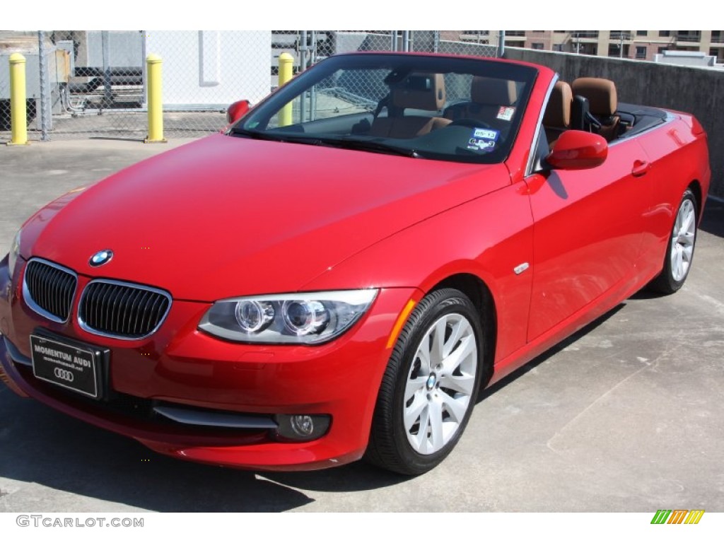 2011 3 Series 328i Convertible - Crimson Red / Saddle Brown Dakota Leather photo #3