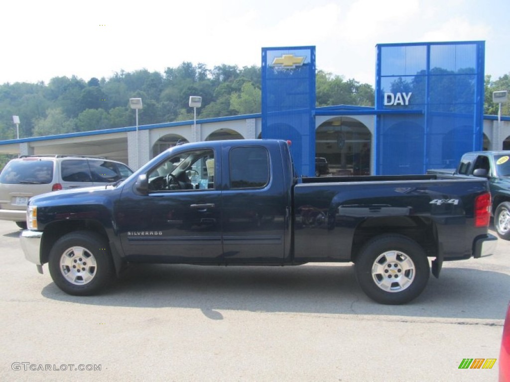 2012 Silverado 1500 LT Extended Cab 4x4 - Imperial Blue Metallic / Light Titanium/Dark Titanium photo #2