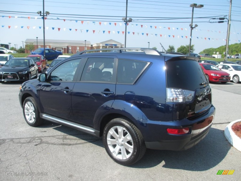 2013 Outlander SE AWD - Cosmic Blue Metallic / Black photo #3