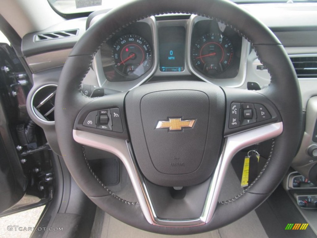 2013 Chevrolet Camaro LT/RS Coupe Gray Steering Wheel Photo #70493851