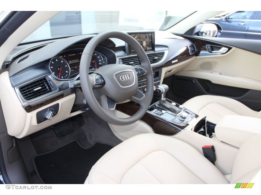 Velvet Beige Interior 2013 Audi A7 3.0T quattro Premium Plus Photo #70493912